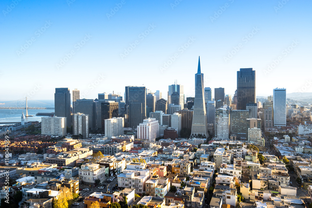 Fototapeta premium cityscape and skyline of san francisco