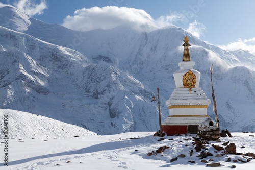 Stupa at Kicho Tal, Annapurna Circuit, Manang, Nepal