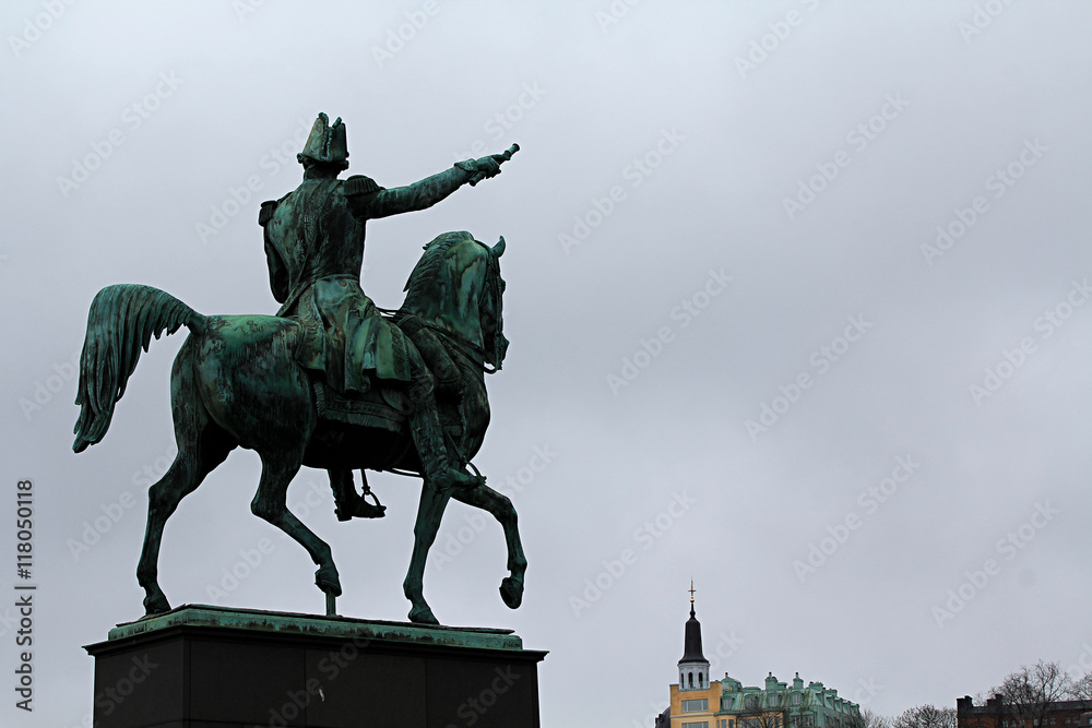 Obraz premium Exquisite architecture of the beautiful Swedish capital city of Stockholm