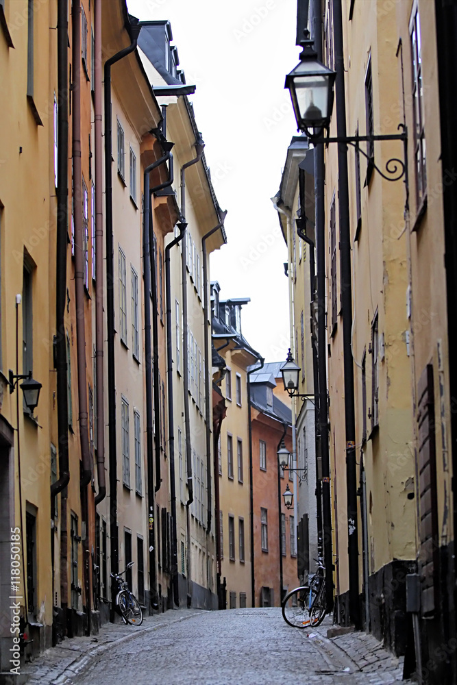 Exquisite architecture of the beautiful Swedish capital city of Stockholm