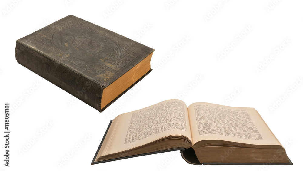 Obraz premium altes antikes buch um 1900