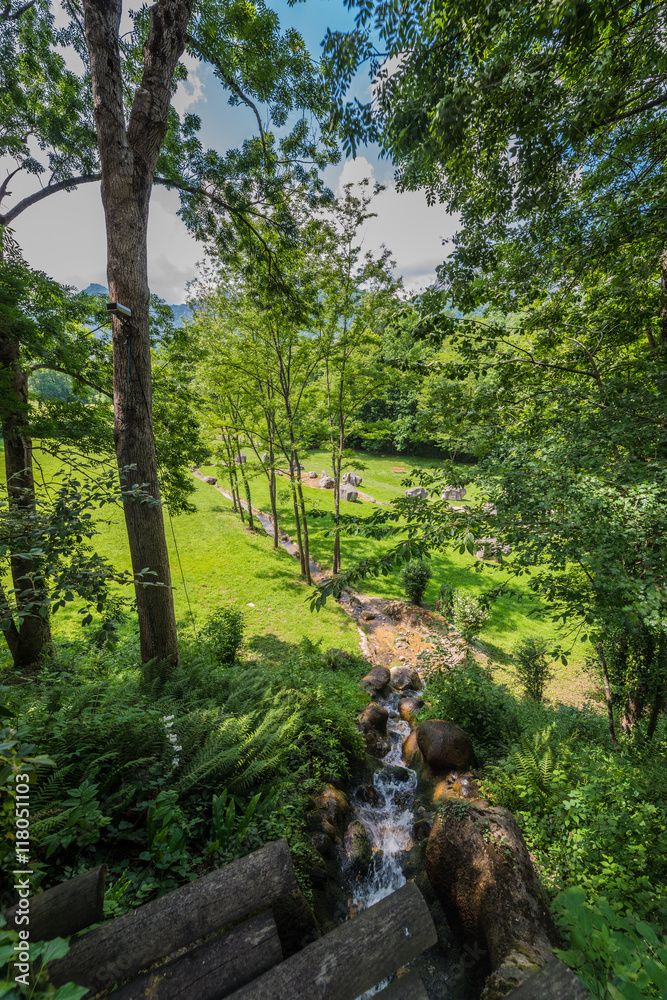 Parc de la Prehistoire in Midi-Pyrenees, France. Parc de la Prehistoire in Midi-Pyrenees, France.