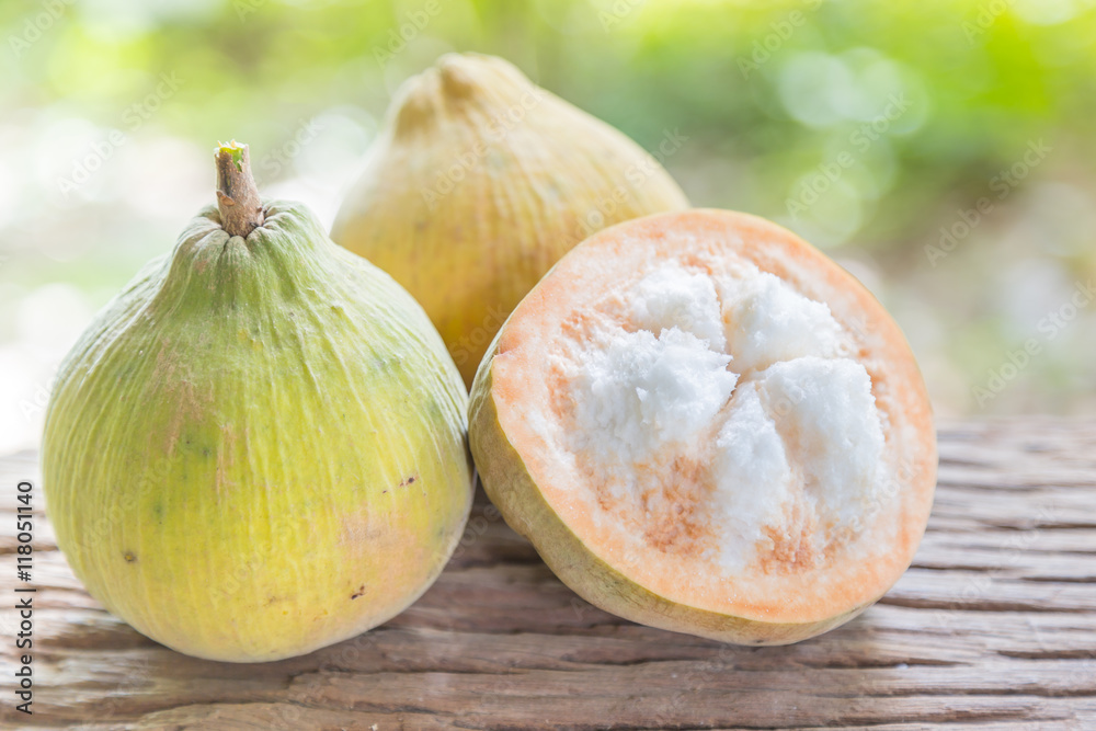 Obraz premium Santol fruit on wood