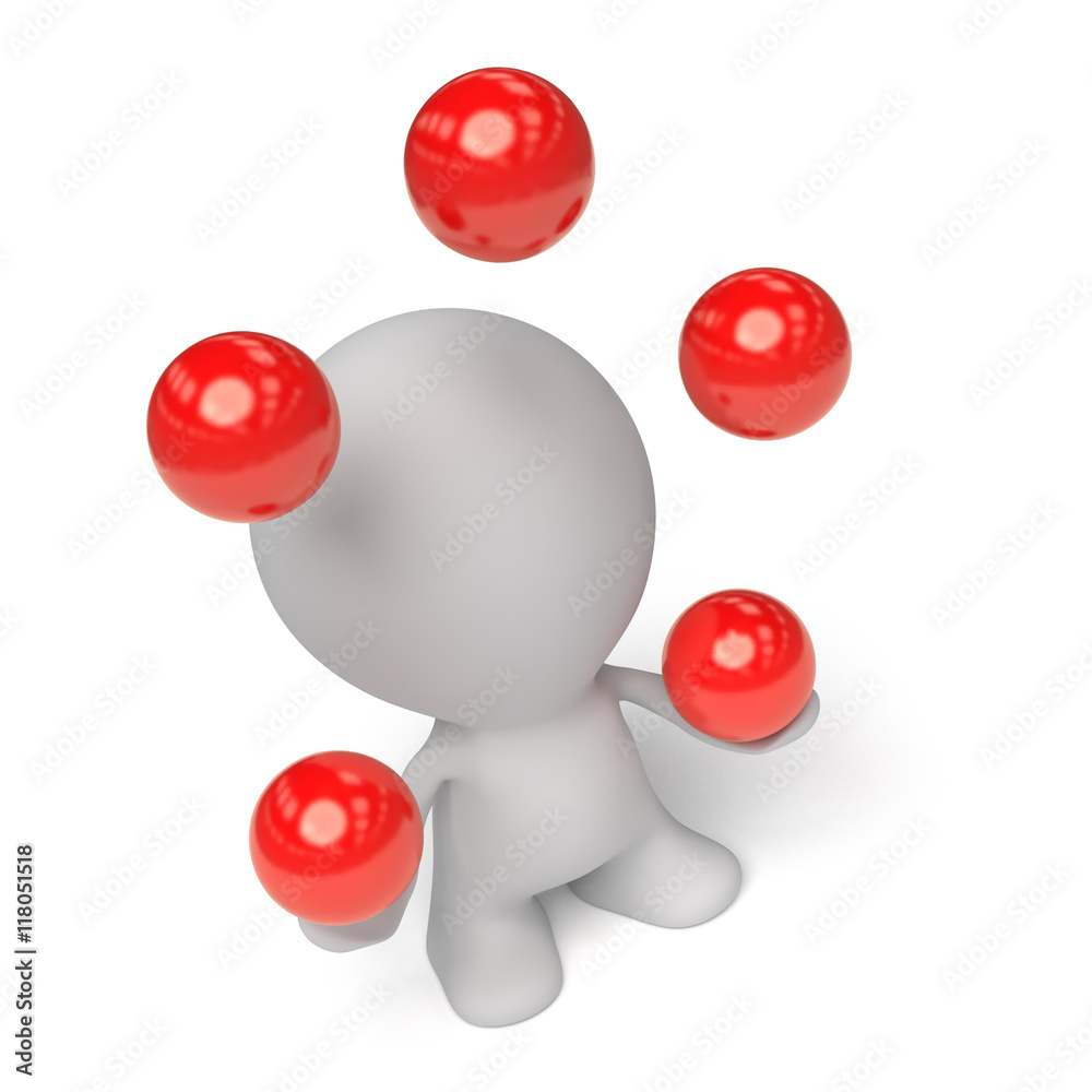 white man juggling five red balls white man juggling five red balls