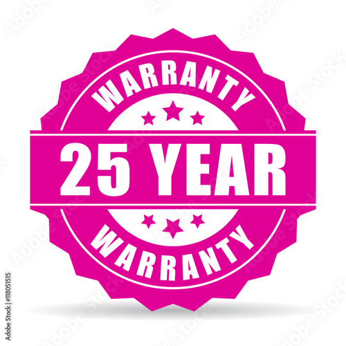 Twenty five year warranty icon
