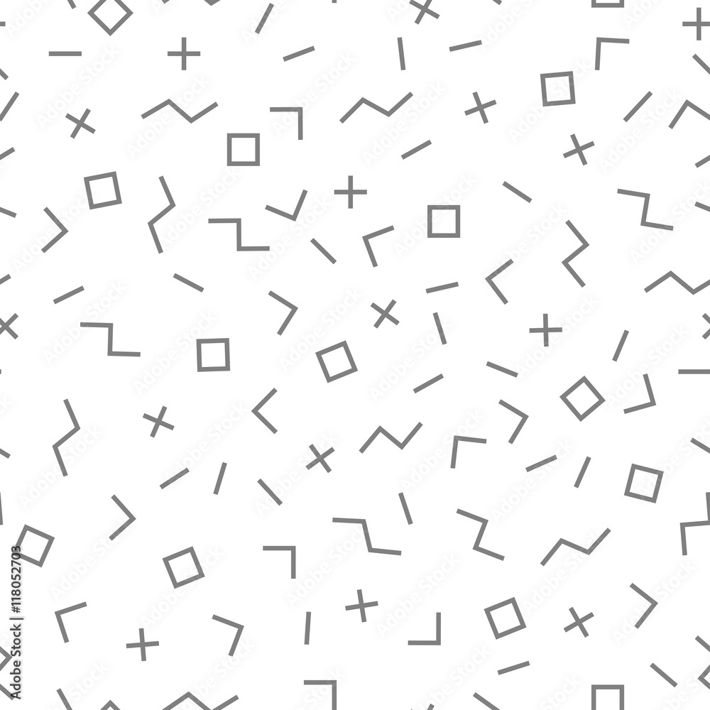 Vector mosaic seamless pattern with geometric shapes. Vector mosaic seamless pattern with geometric shapes.