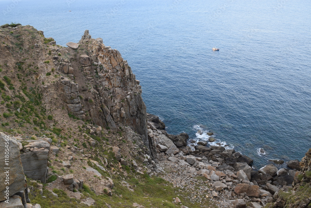 Pristine sea at Dai Lanh cape, Mui Dien, Phu Yen province, easte Pristine sea at Dai Lanh cape, Mui Dien, Phu Yen province, easte