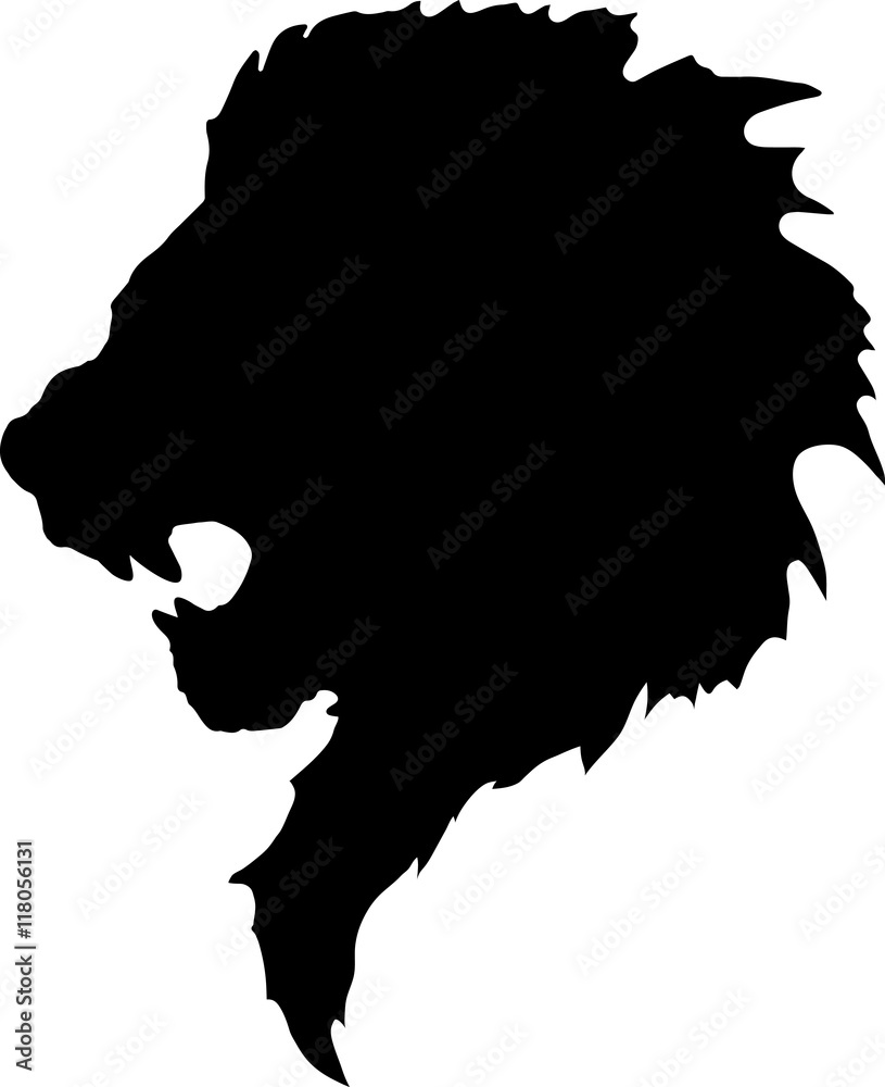 Fototapeta premium lion head tattoo-2