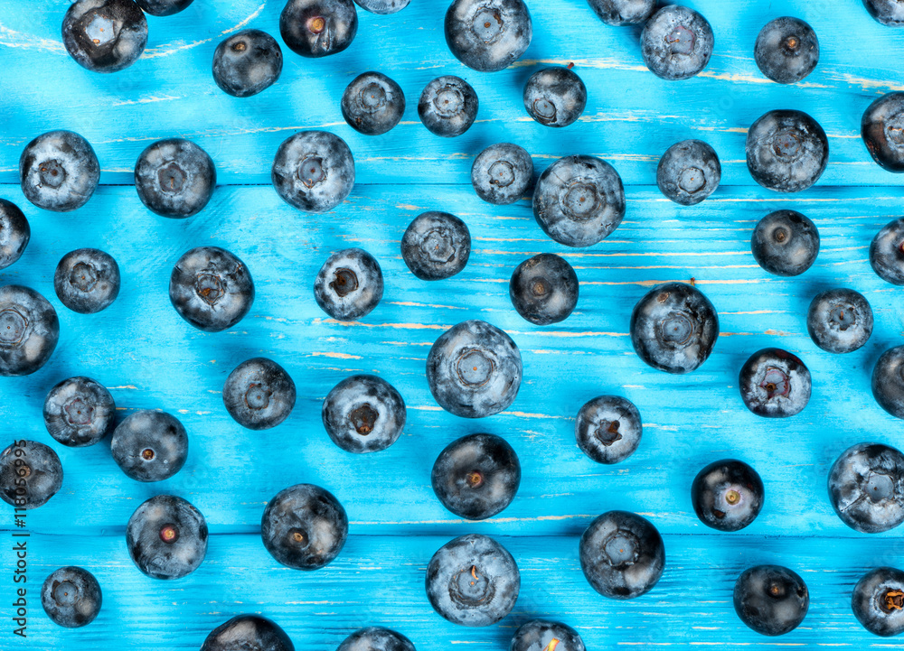 Fresh blueberries on table Fresh blueberries on table