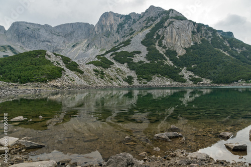 Fototapeta Naklejka Na Ścianę i Meble -  Reflection of Sinanitsa Peak in the lake, Pirin Mountain, Bulgaria