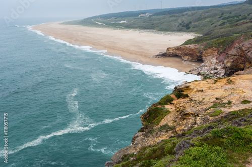 Sandy ocean beach (Portugal).