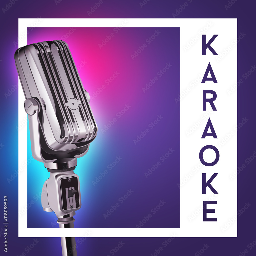 Karaoke Banner Background