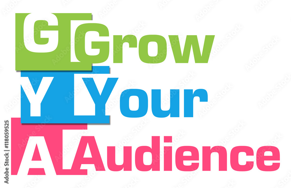 Grow Your Audience Colorful Abstract Stripes 