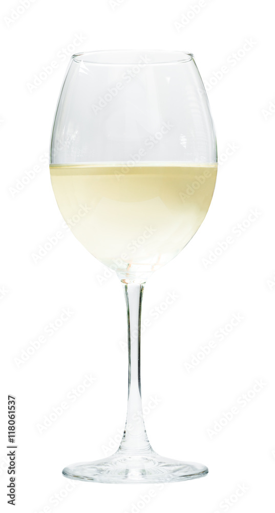 glass of chilled white wine