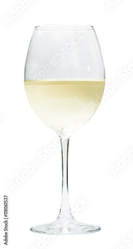 glass of chilled white wine