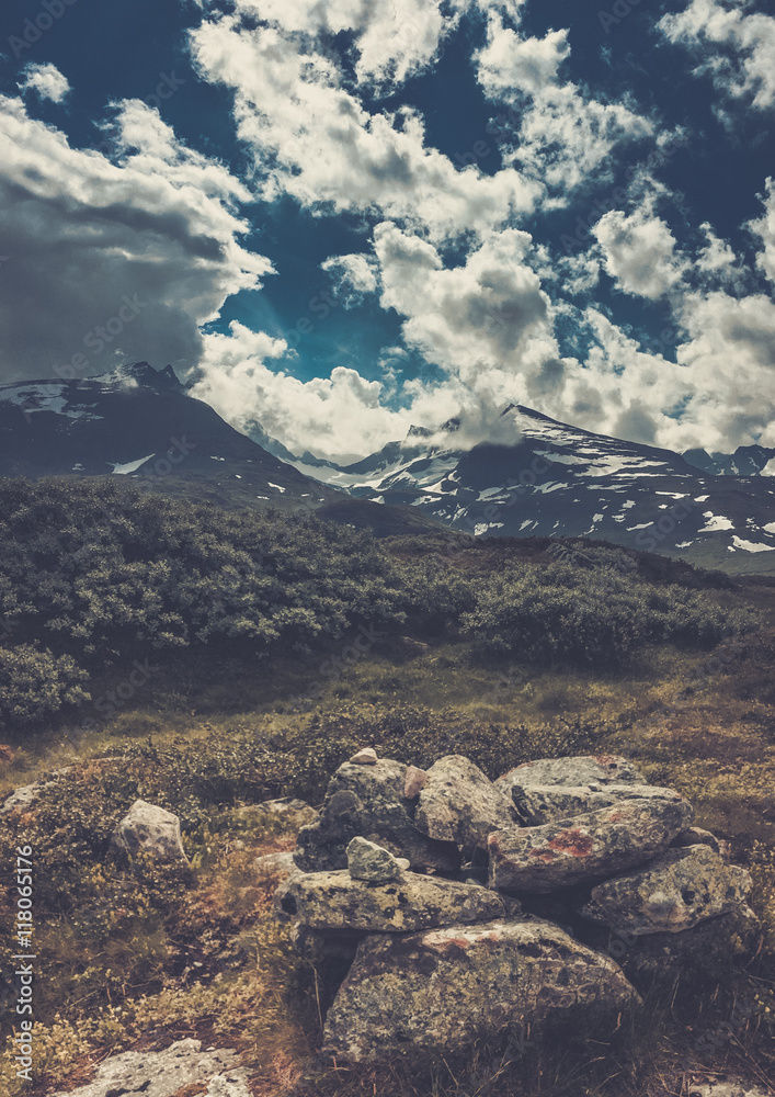 Amazing view of scenic Norway mountains. Amazing view of scenic Norway mountains.