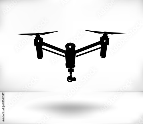 illustration of drone with camera