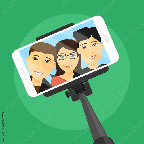 selfie with friends