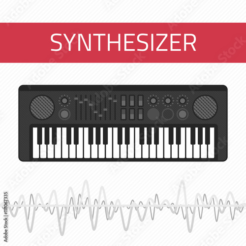 Music synthesizer icon