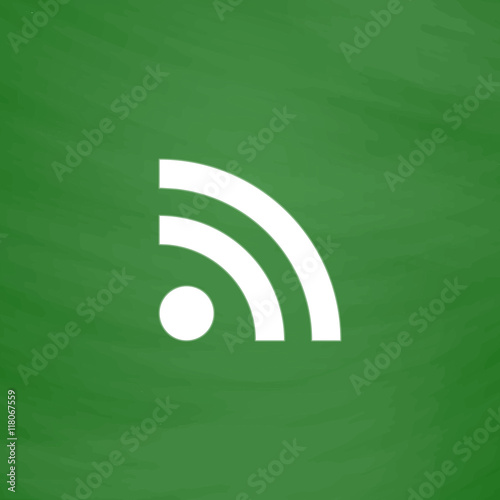 RSS sign icon. feed symbol.