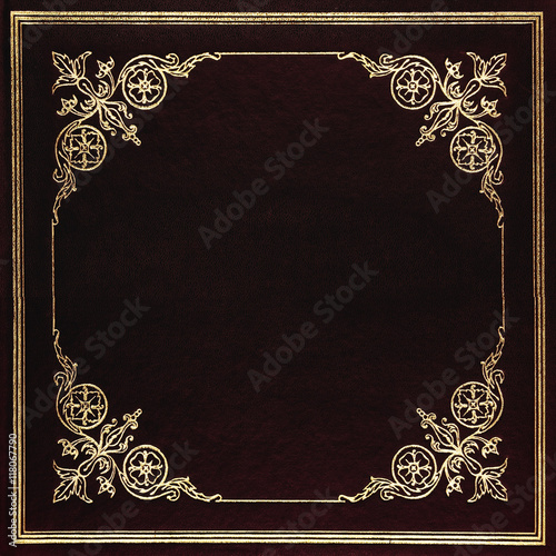 Wallpaper Mural Black and golden leather cover Torontodigital.ca