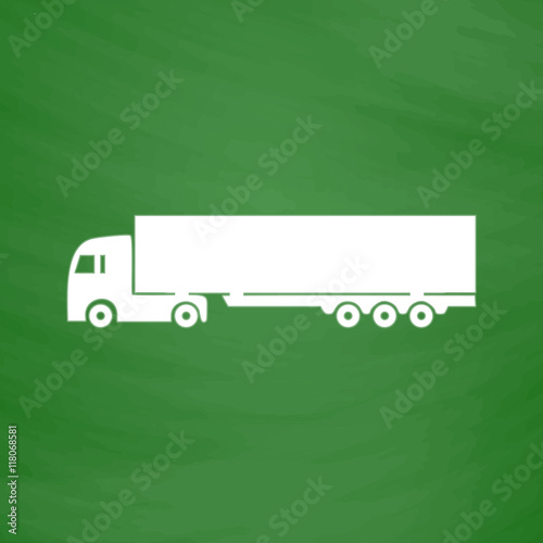 Vector detailed trucks silhouettes