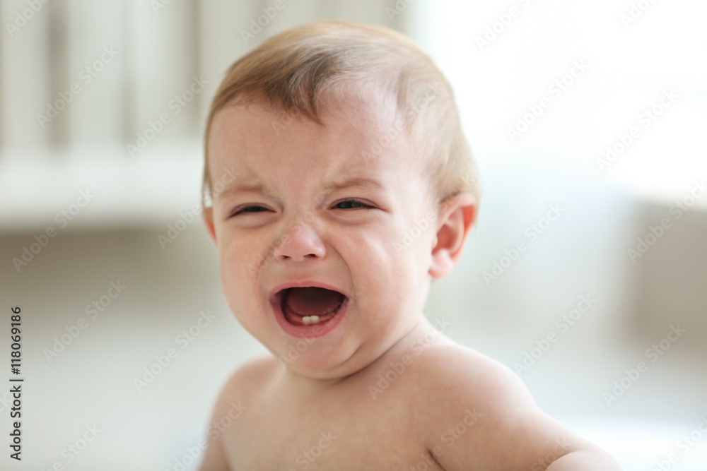 Portrait of cute baby, closeup Portrait of cute baby, closeup