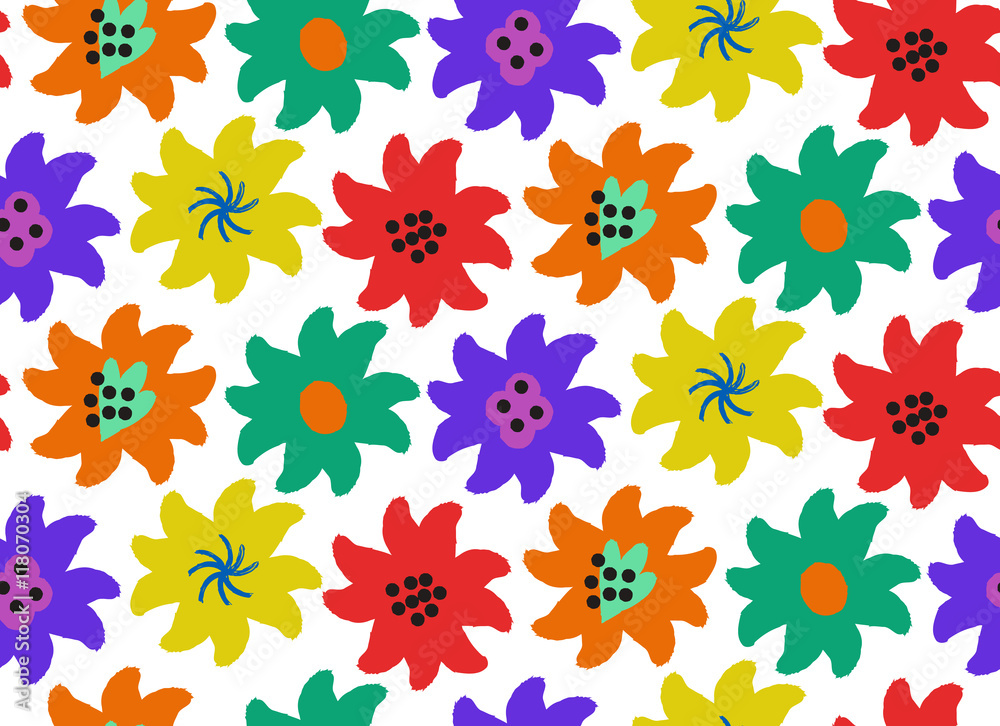 Seamless pattern with flowers Seamless pattern with flowers