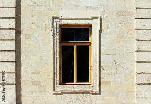 window in the historic architectural building