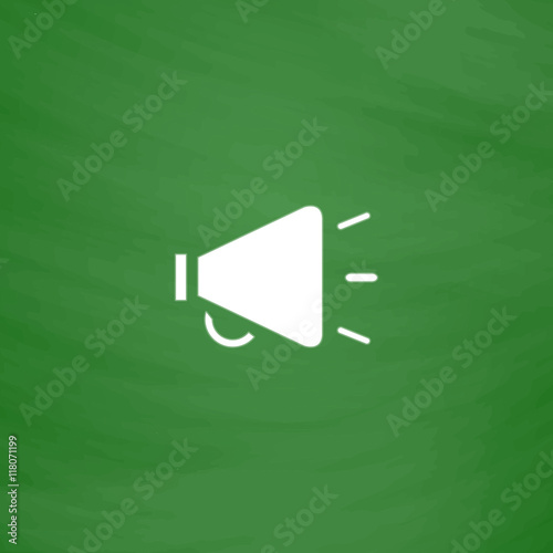 Simple mouthpiece flat icon