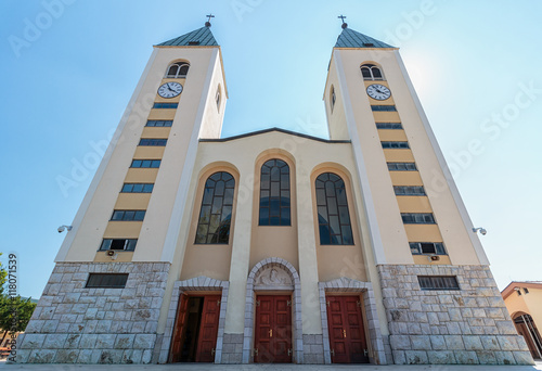 The parish church of St. James, the shrine of Our Lady of Medugorje
