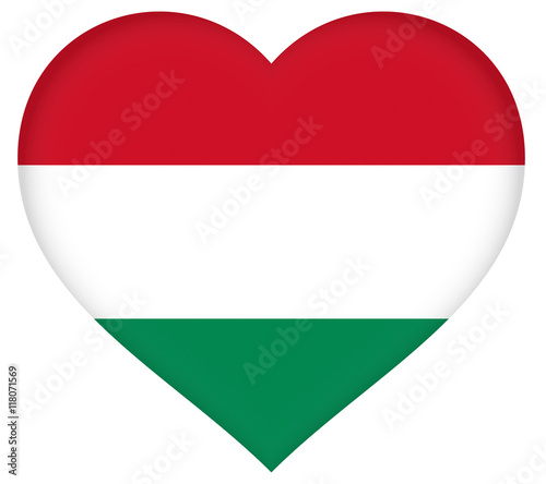 Free Download Flag of Hungary Heart - GFXLoad