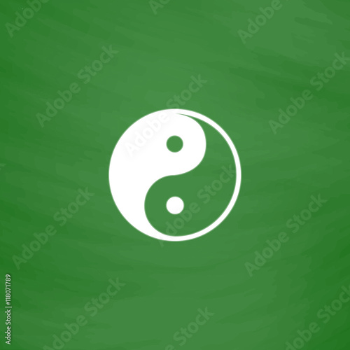 Ying-yang icon of harmony and balance