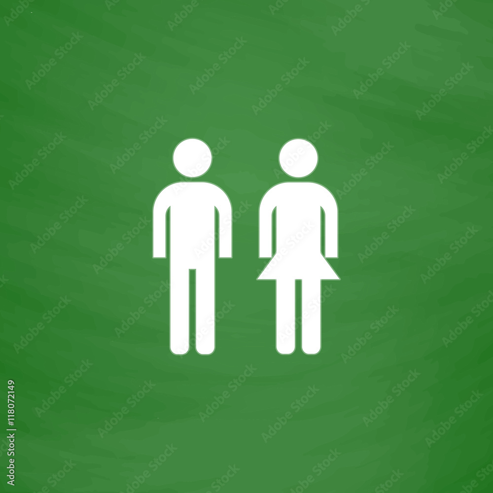 man and woman icon