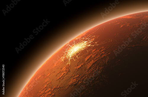 Fototapeta Naklejka Na Ścianę i Meble -  Colonization of Mars