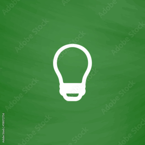 Led lamp, vector bulb, isolated