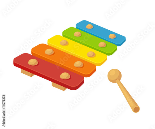 Toy xylophone illustration