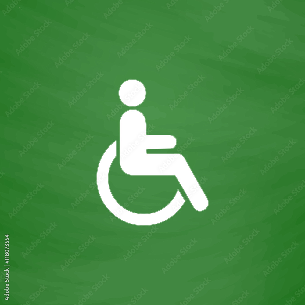 disabled flat icon