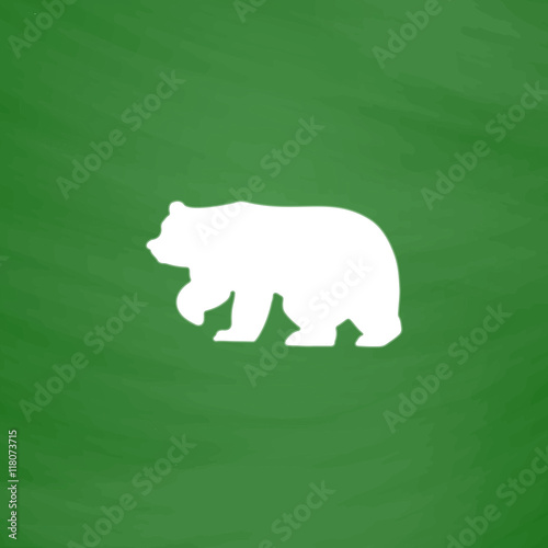 Bear symbol - vector illustration photo