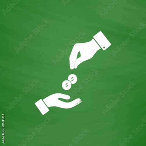 Hands Giving and Receiving Money