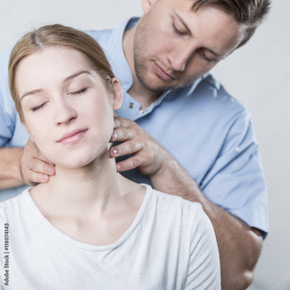 Fototapeta premium Cervical spine massage