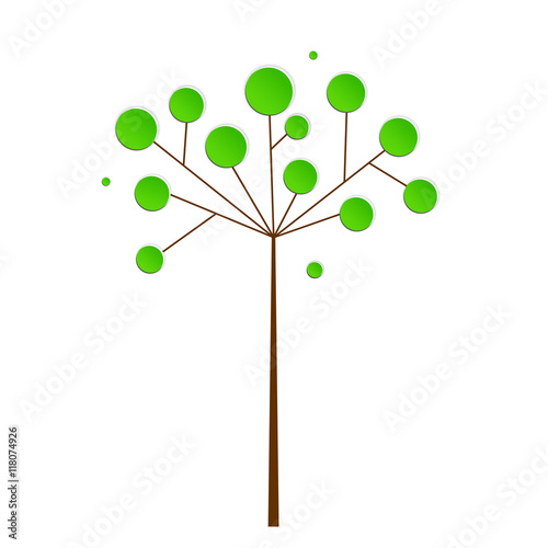 abstract green tree