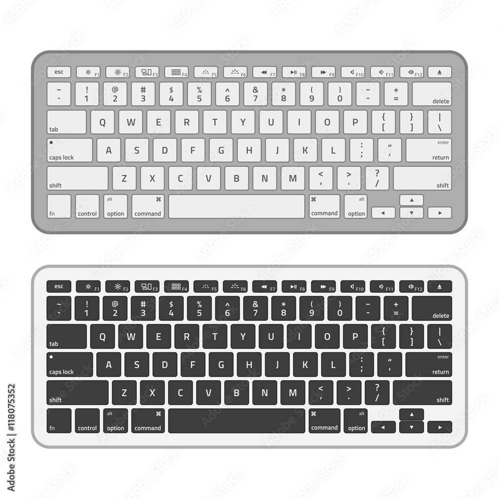 Slim aluminum computer keyboard Slim aluminum computer keyboard