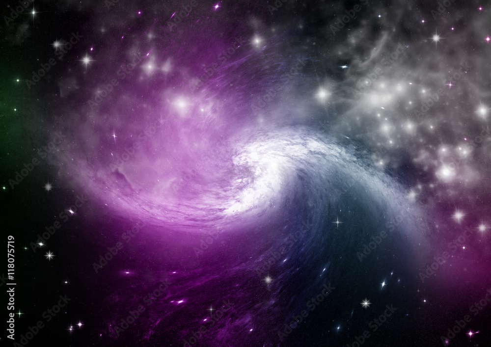 galaxy in a free space galaxy in a free space
