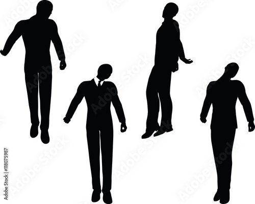  man silhouette in sorrowful pose