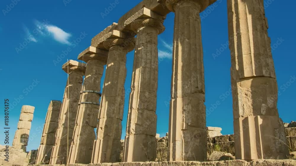 Time Lapse Ancient Acropolis In Selinunte Italy Time Lapse Ancient Acropolis In Selinunte Italy