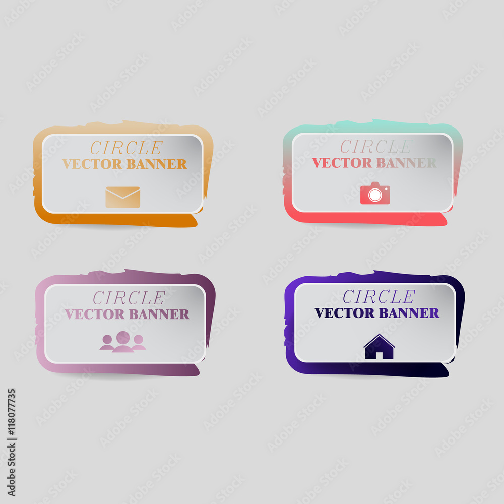 Obraz premium Vector infographic. banners set