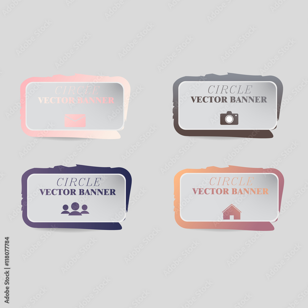 Obraz premium Vector infographic. banners set