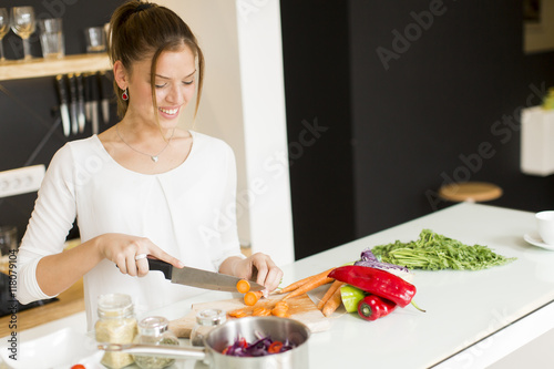 Young woman in the kitchen