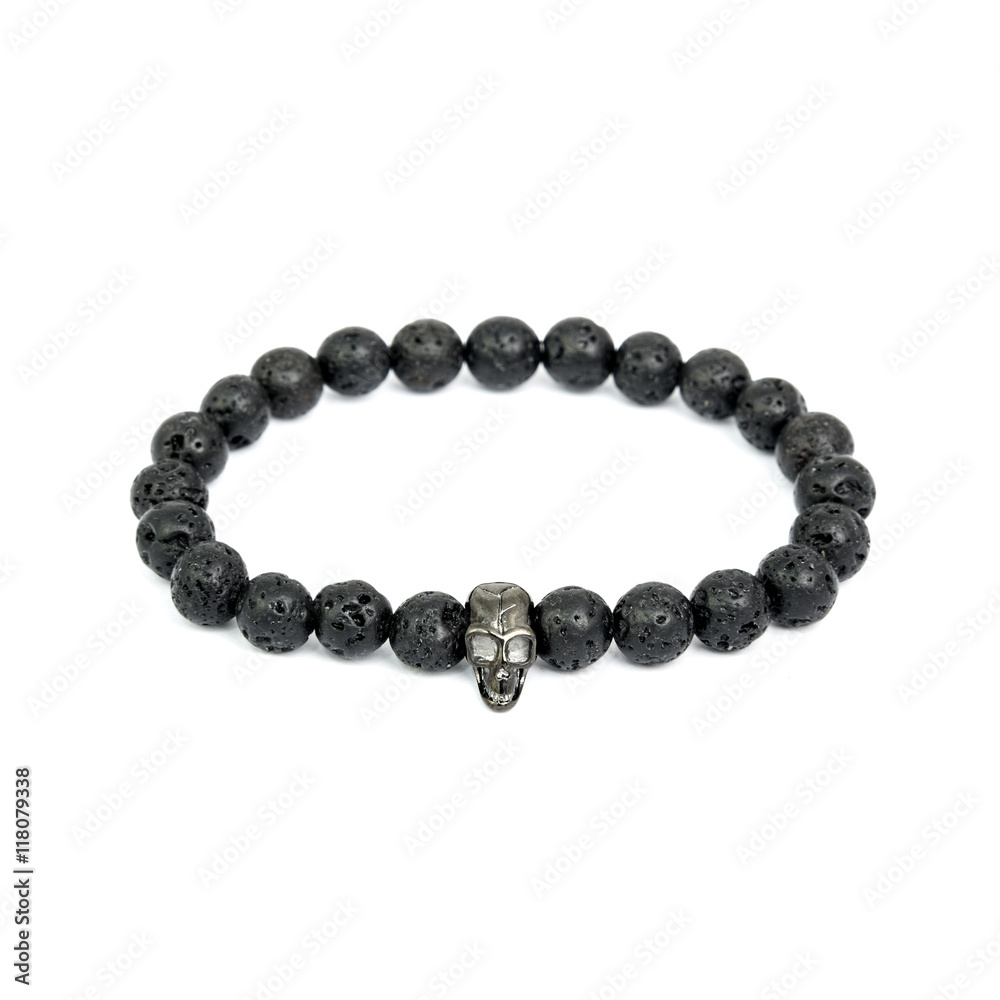 Obraz premium Fashion male bracelet isolated on white